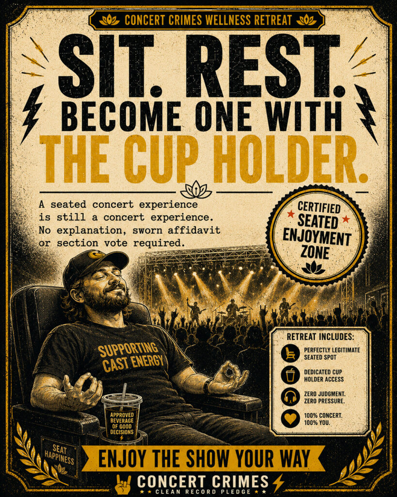 Concert Crimes Cup Holder Meditation Retreat house ad